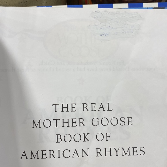 THE REAL MOTHER GOOSE BOOK OF AMERICAN RYMES - Picture 2 of 5